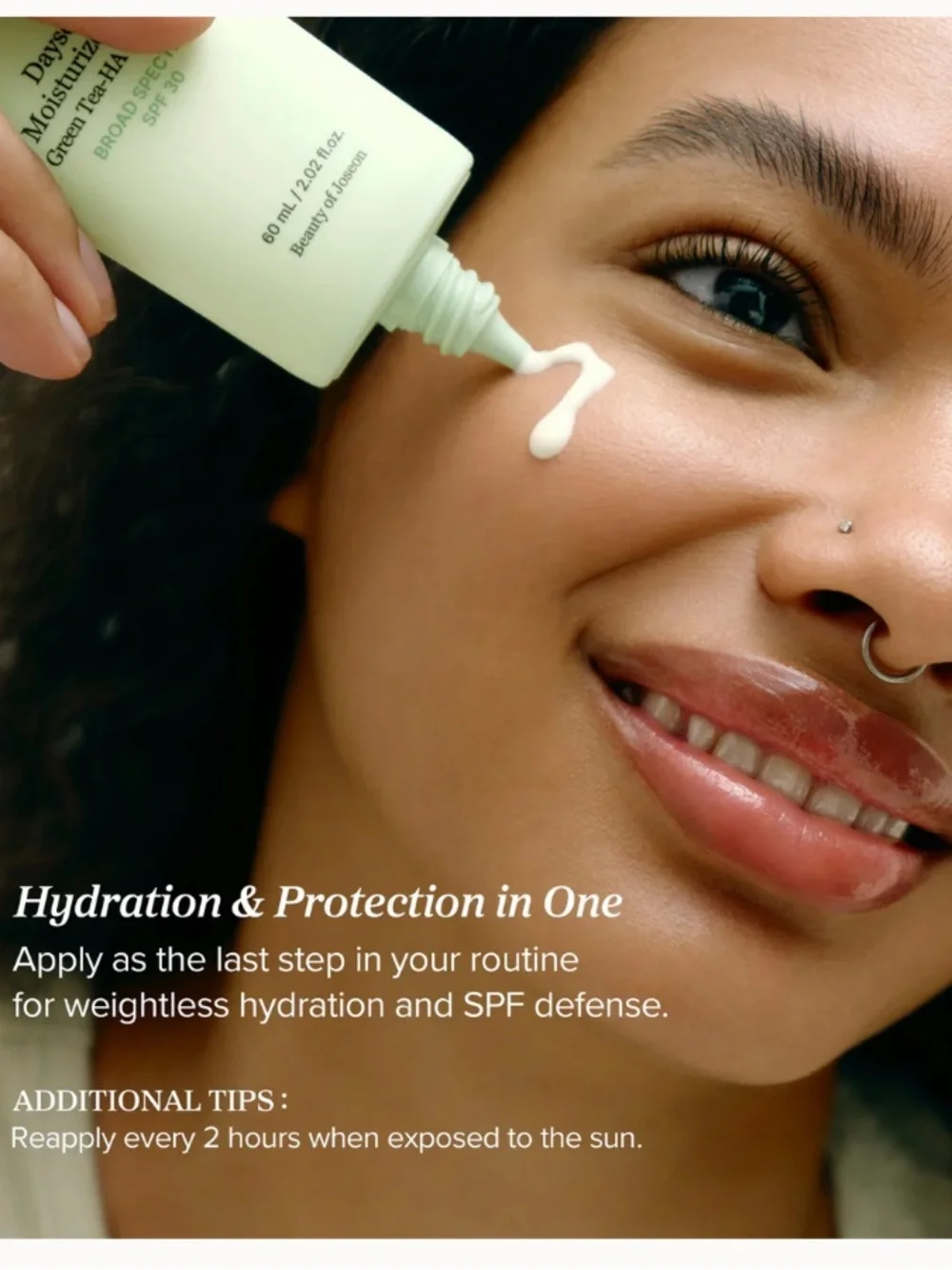 BEAUTY OF JOSEON Green Tea-HA Sunscreen Moisturizer SPF 30
